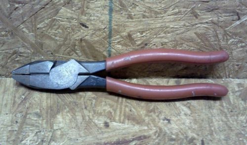 Klein tools hd2000-9ne 9&#039;&#039; high-leverage side-cutting pliers heavy-duty cutting for sale