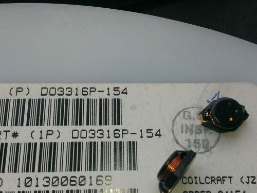 [20 pcs].coilcraft smt power inductors do3316p-154m 150uh 1.0a dcr=0.40 ohm for sale