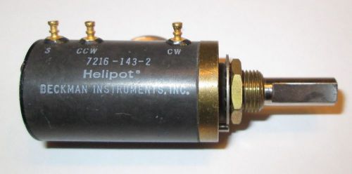 Helipot/beckman 7216 precision potentiometer 10k ohm 10-turns 2 watt  nos for sale