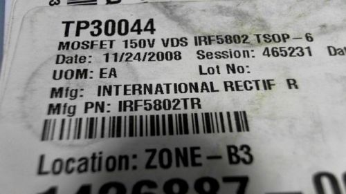 105-pcs n-channel 150v 900ma ir irf5802tr 5802 for sale