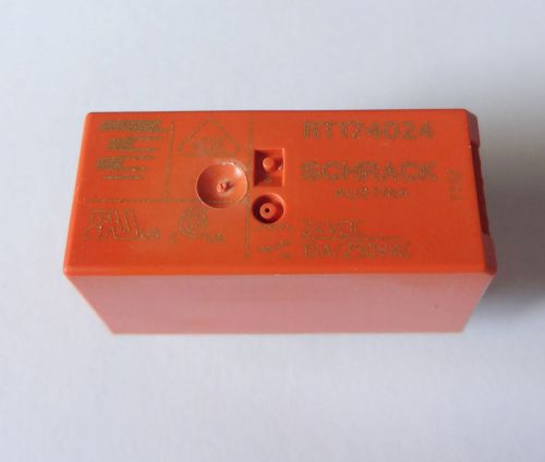 10 pcs Relay, 24V coil, Sensitive type 10A cont, SPDT by TYCO/TE,  P/N RT174024