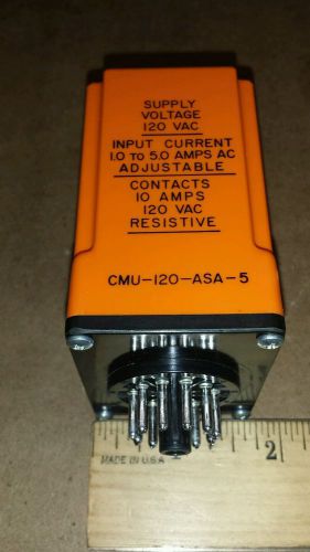 Diversified Electronics CMU-120-ASA-5 Time Delay Relay 1.0A-5.0A Adj. 10A 120V