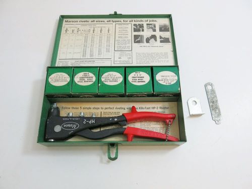 Marson klik fast no 200 kit hp-2 riveter and rivets / made in usa!! for sale