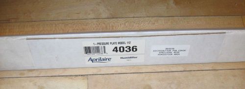 NEW IN BOX APRILAIRE 4036 Pressure Plate Model 112 Distribution Pan Cover