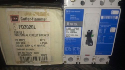 Breaker Cutler Hammer FD3020l 3 Polos 20 Amp NEW
