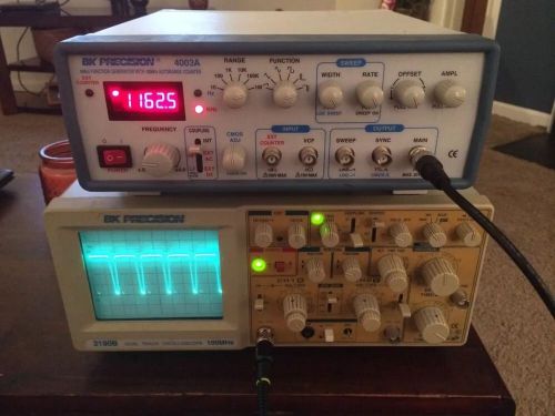 Bk Precision 4003a 4MHz Function Generator 60MHz Counter TESTED Signal