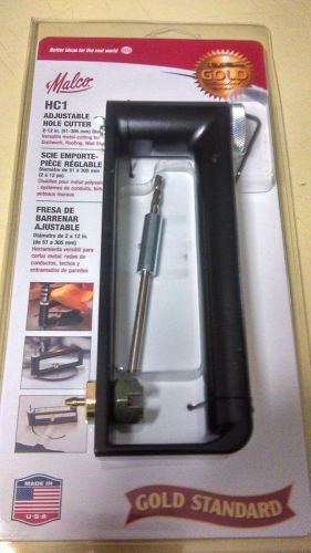Malco model hc1s adjustable 2 - 12&#034; hole cutter gold standard hvac tool 3738515 for sale