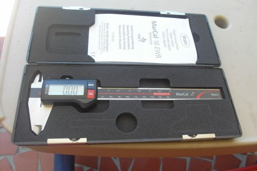 Marcal 6&#034; 150mm &#034;l&#034; govt. slide type digital caliper/hard padded case &amp; info 249 for sale