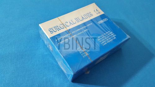 100 CARBON STEEL AUTOPSY STERILE SURGICAL DENTAL SCALPEL BLADES #60 INSTRUMENTS