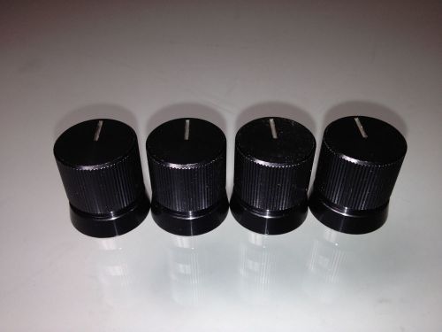 Metal Knobs for Electronic Projects (Black)(4 pack)