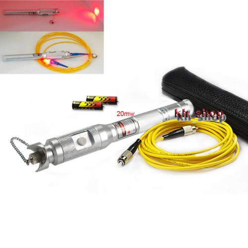 Red optical fiber pen test detector 2.5mm universal connector 20km vfl650-2 for sale
