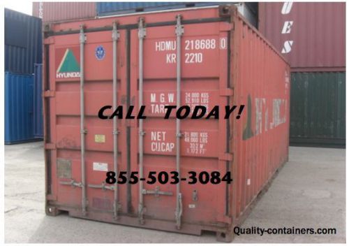 20&#039; ISO SHIPPING CONTAINER: WWT - Wind and Water Tight - Savannah, GA