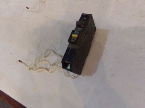 Square d type qob ground fault circuit breaker 1 pole 20 amp qob120gfi - used for sale