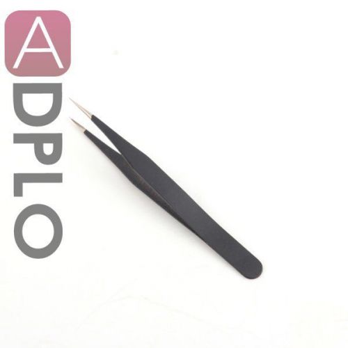 Straight anti-static tweezer maintenance tool black color for sale