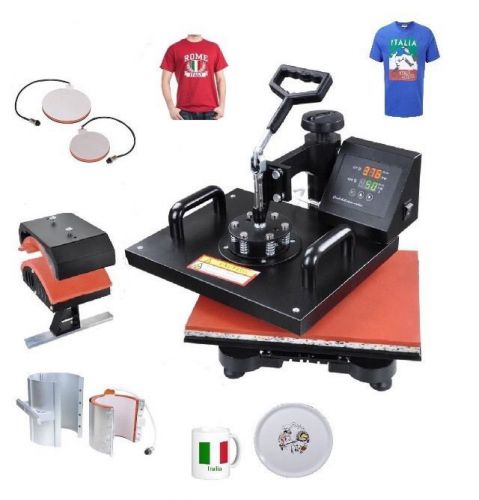 5 In 1 T-Shirt , Plate , Mugs And Caps Heat Press Transfer Machine