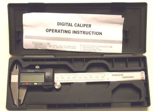 0-6&#034; Calipers Used But In Great Shape No Name Brand In Case Calibrated