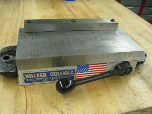 O.S. Walker Fine Pole Permanent Magnetic Chuck Magnet 5&#034;x10&#034; for Grinder or EDM