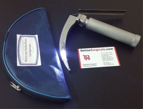 McCoy Type Flexitip Blade Laryngoscope Adult Stainless Steel MAT Finish Handle