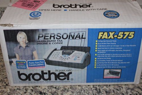 New Brother FAX-575 Plain Paper FAX PHONE COPIER