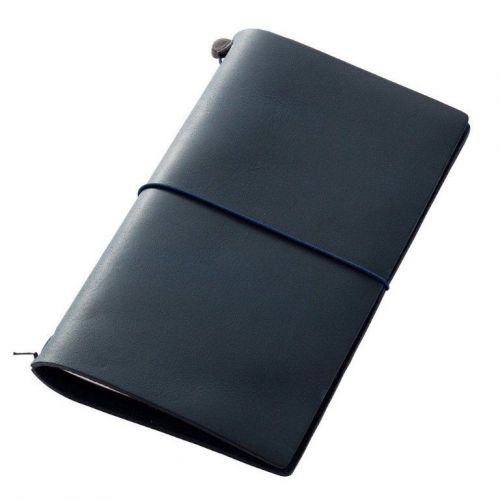 Midori Traveler&#039;s Notebook Blue Edition Leather Cover 2015 LTD Color Rare