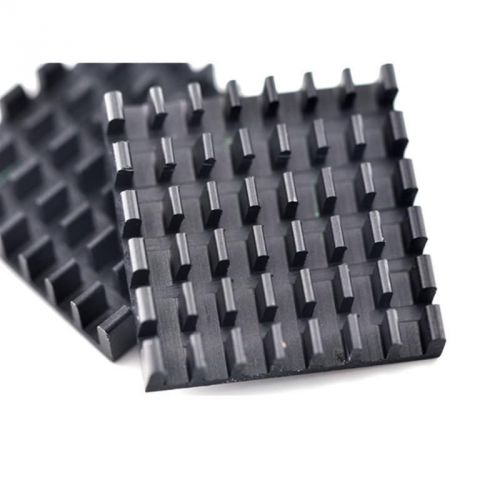 10pcs 25*25*5mm High Quality Black Aluminum Heat Sink For Router IC