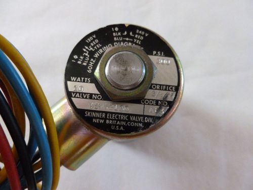 Skinner Honeywell V5W52130 1/8&#034; N/C 300 psi s.s. solenoid valve, dual volt A204