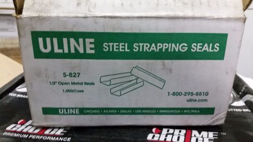 S-827 1/2&#034; open steel seals banding clips for sale