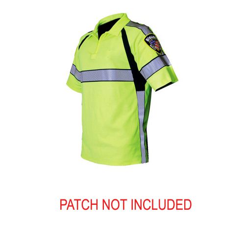 BLAUER 8137 HI-VIS YELLOW ANSI CERTIFIED S/S POLO SHIRT POLICE FIRE EMS SMALL