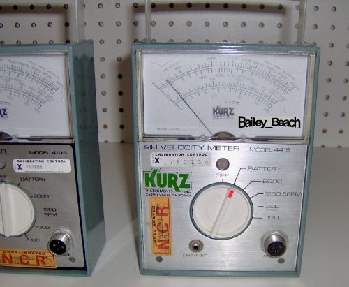 A pair of Kurz 441S Air Velocity Meter