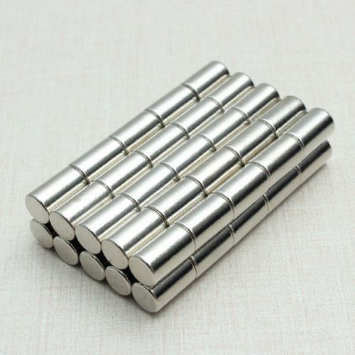50pcs 6x10mm N52 Strong Neodymium Magnets Cylinder Rare Earth Magnets