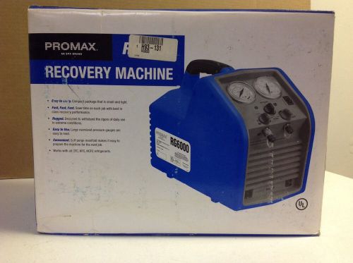 *NEW* Robinair Promax Refrigerant Recovery Machine  (RG6000)