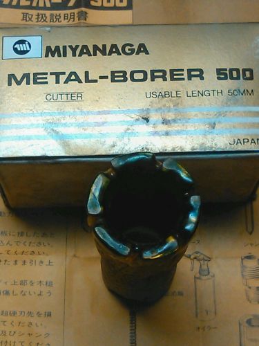 MIYANAGA  metal-borer 500 cutter 50mm nos 6 flute drilling/milling/cnc/tooling