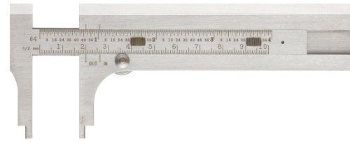 Starrett 1025me-130 vernier caliper, stainless steel, nib style jaw, in/metric, for sale