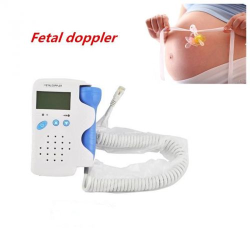 FDA CE Fetal Doppler 3MHz Probe LCD FHR Backlight Display For Baby Heart Beat