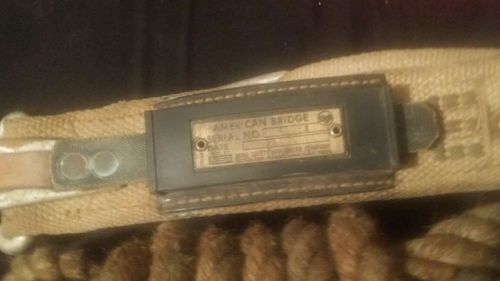 American bridge company united state steel quick release belt ironworker vintage for sale