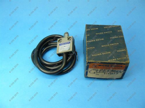 Micro switch 914ce2-3 limit switch top roller plunger spdt 5 amp prewired nib for sale