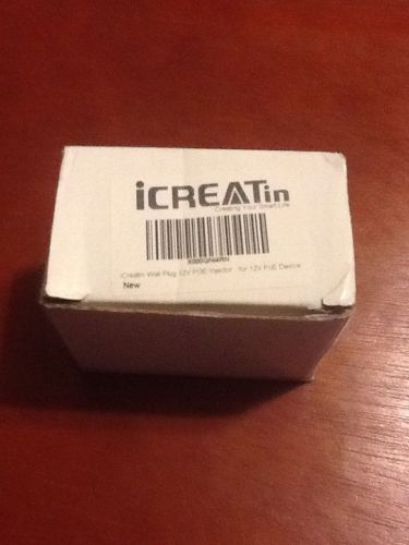 iCreatin Wall Plug 12V POE Injector Power Supply Security Devices New Data