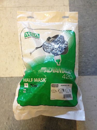 Msa advantage 420 half mask respirator, size m, mfg #10102183 for sale
