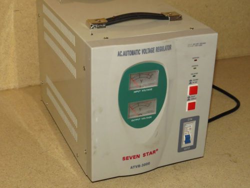 Seven star atvr-3000 ac automatic voltage regulator model atvr-3000 (a) for sale