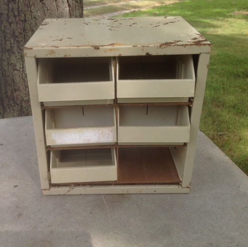 Used Metal Hardware Organizer Small Parts Bin Cabinet #2 Pick Up Only