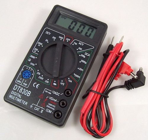 Digital lcd voltmeter ohmmeter ammeter multimeter handheld tester ohm volt for sale