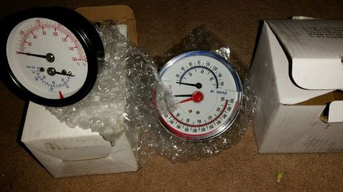 Boiler parts  2 relief  valves 2 pressure / temp guages for sale