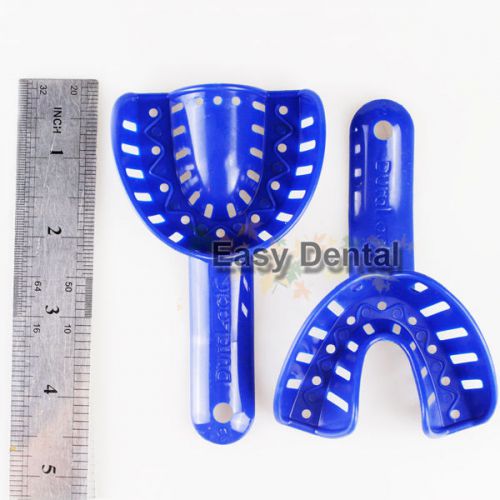 12pcs Oral Plastic Impression Tray Dental Size3 Autoclavable Tool Instrument