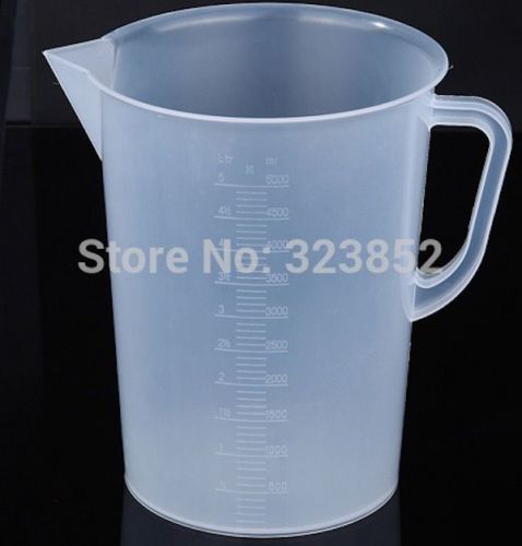 5000ml Plastic Measuring Cup x 1 | PP Plastic Beaker Pitcher  198x262x162mm 280g