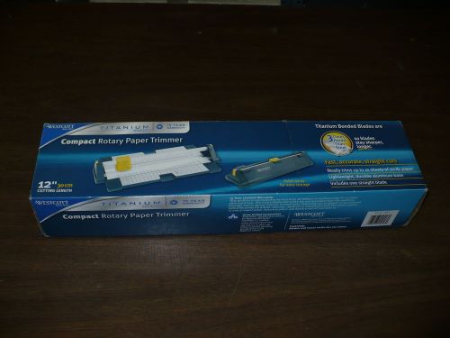 Wescott 14446 12&#034; Compact Rotary Paper Trimmer