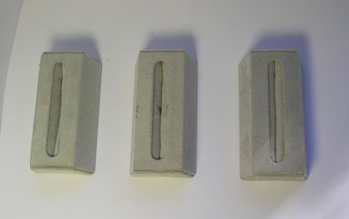 LOT of 6, 3 each GRAY VELVET  BRACELET STANDS/HOLDERS &amp; 3 CUFF/WATCH PILLOWS