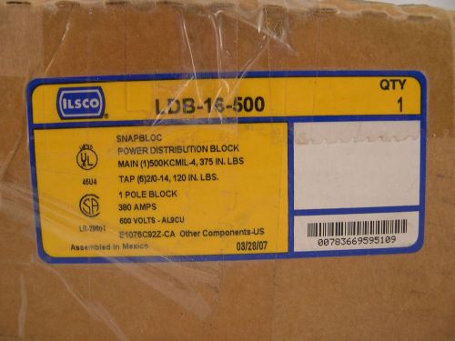 Ilsco power distribution block ldb-16-500 for sale
