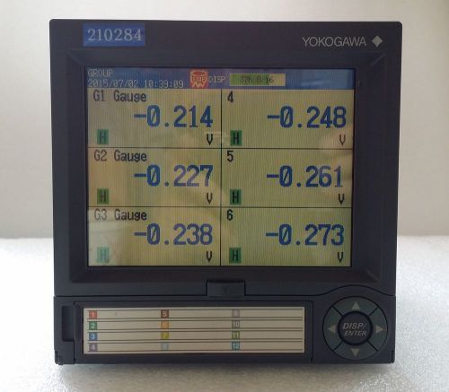 Yokogawa / dx106-3-2 / daqstation digital color chart recorder, 6ch, cfcard for sale