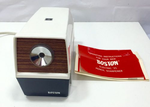 SUPER RARE Boston Electric Pencil Sharpener 21 No. 1601 Made in JAPAN VINTAGE