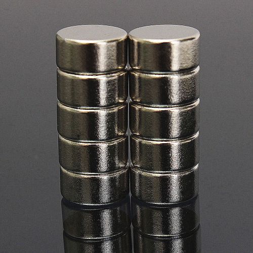 10Pcs Strong Rare Earth Round Cylinder Neodymium Fridge Magnet 10x5mm N52